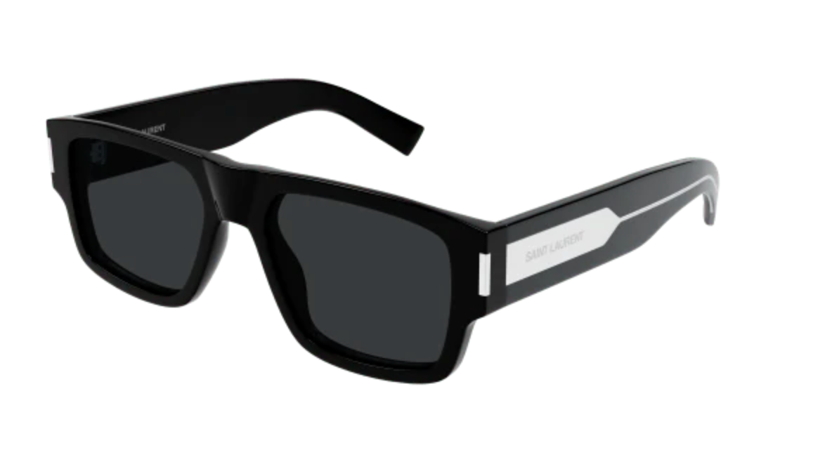 Saint Laurent, SL659, 001 BLACK, 55